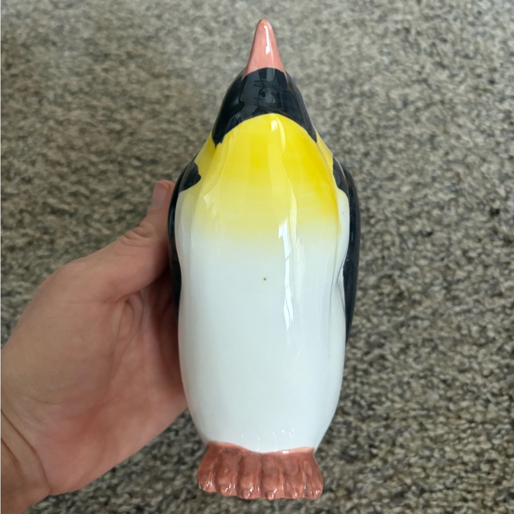 Ceramic Penguin Pencil and Phone Holder - Picture 3 of 7